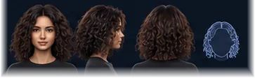 Medium Curly